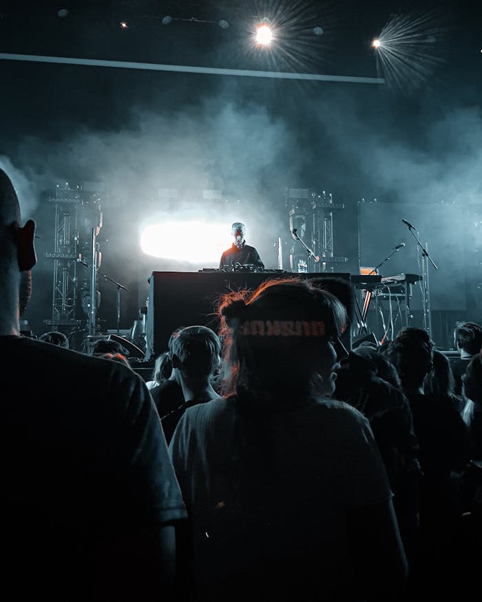 People Standing Near Stage